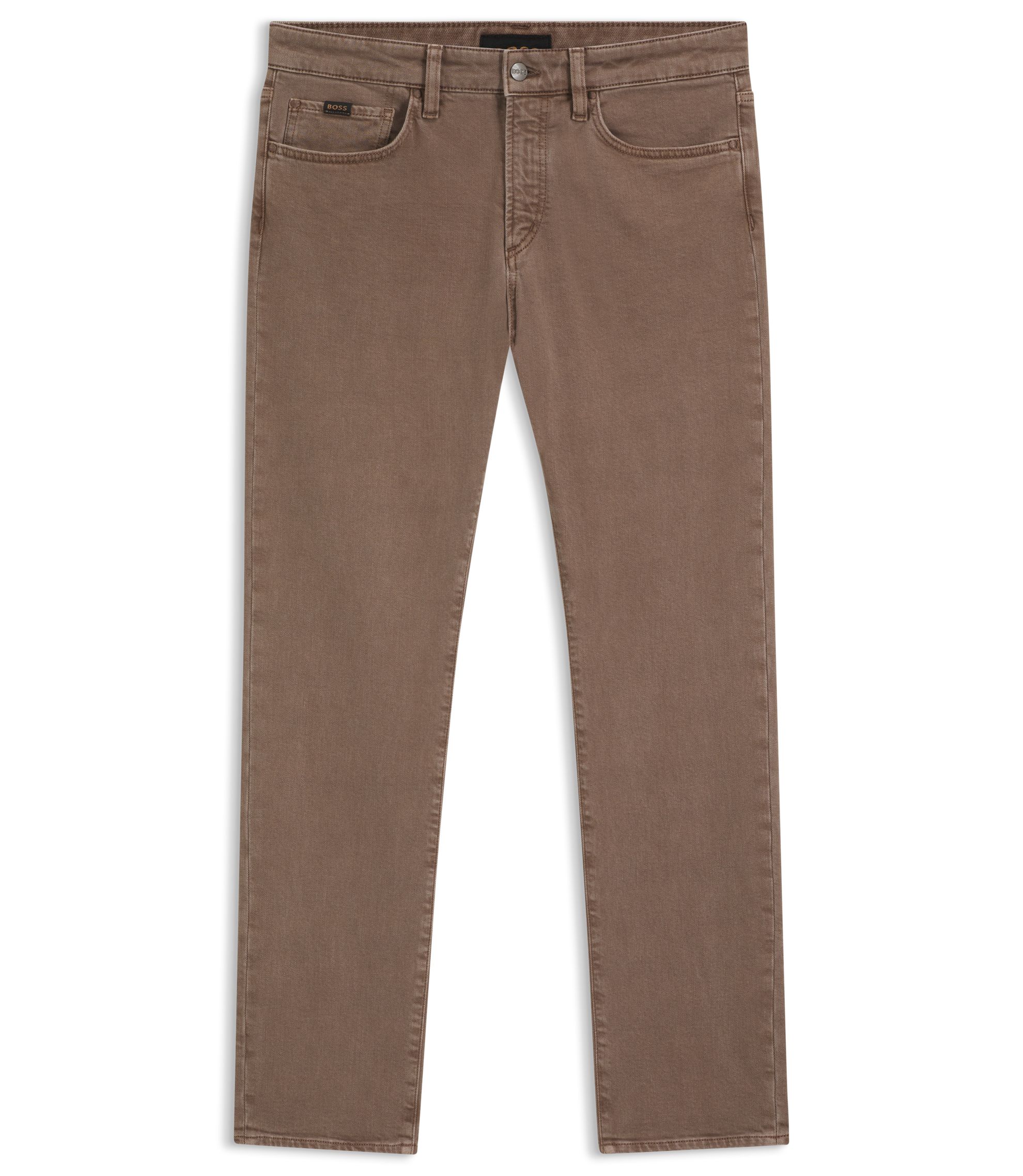ボトムス・スパッツ hello lupo brown denim pants 4-5y BOSS - Slim-fit jeans in super-soft stretch denim - Dark Grey