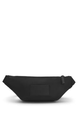 Belt bag with monogram pattern, Black