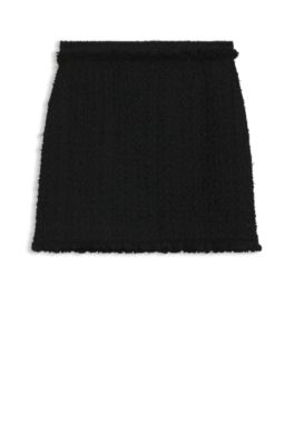 Minifalda en tweed de terciopelo, Fantas&iacute;a