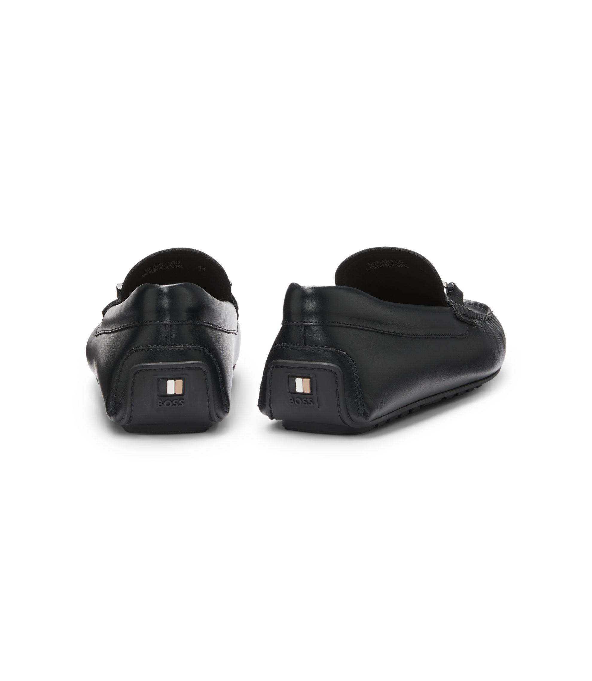 HUGO Gryff Men\'s Black Shine Leather Loafers US 9 (UK 8 EU 42) MSRP $180 Leather loafers Gryff HUGO | color Black | Gomez.pl/en main image 2