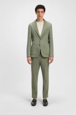 Branded-hardware loafers in leather, Black