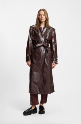 Buckled-strap loafers in leather, Black