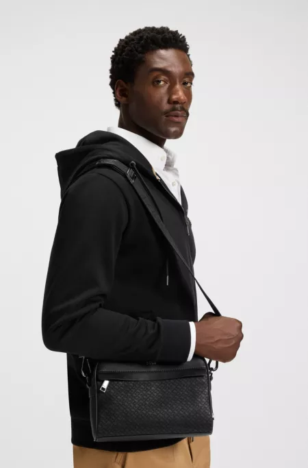 Crossbody bag with monogram details