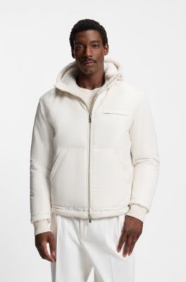 BOSS x Steiff reversible jacket in teddy, White