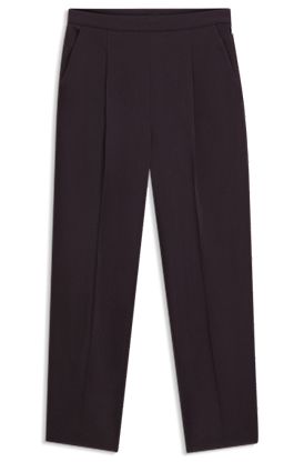 Regular-fit trousers with tapered leg