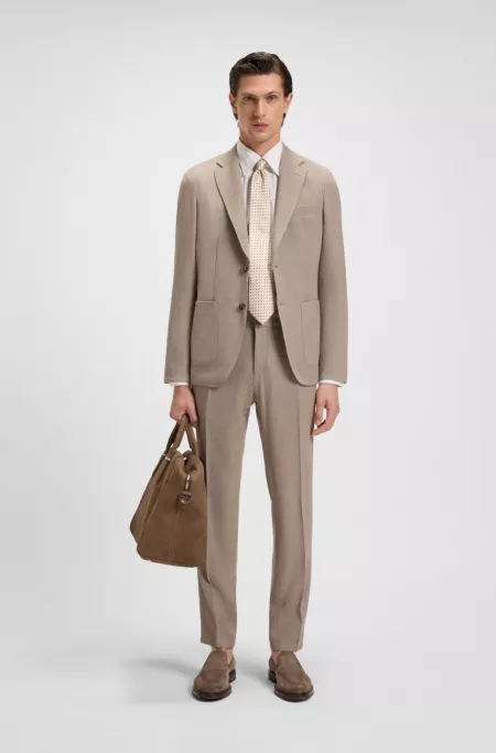 Grained-leather holdall with detachable key holder