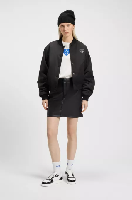 Logo-detail trainers with colour-blocking