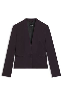 Regular-fit tuxedo blazer with shawl lapels