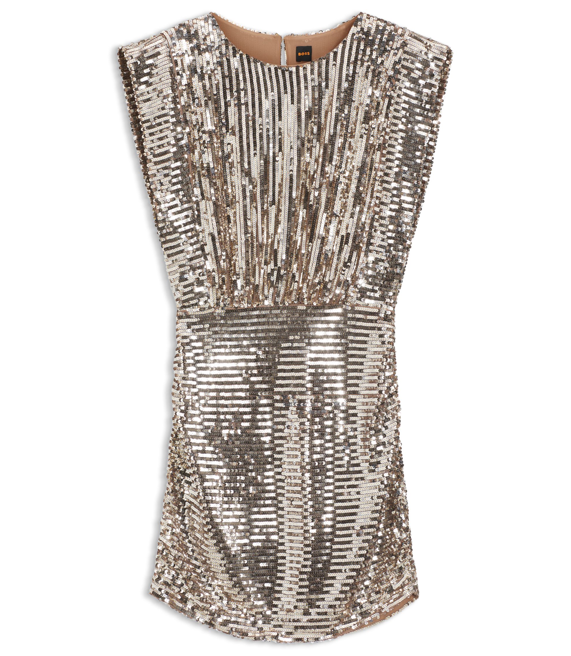 open lace back dress Hugo Boss Dezuki Midi Dress - Orange
