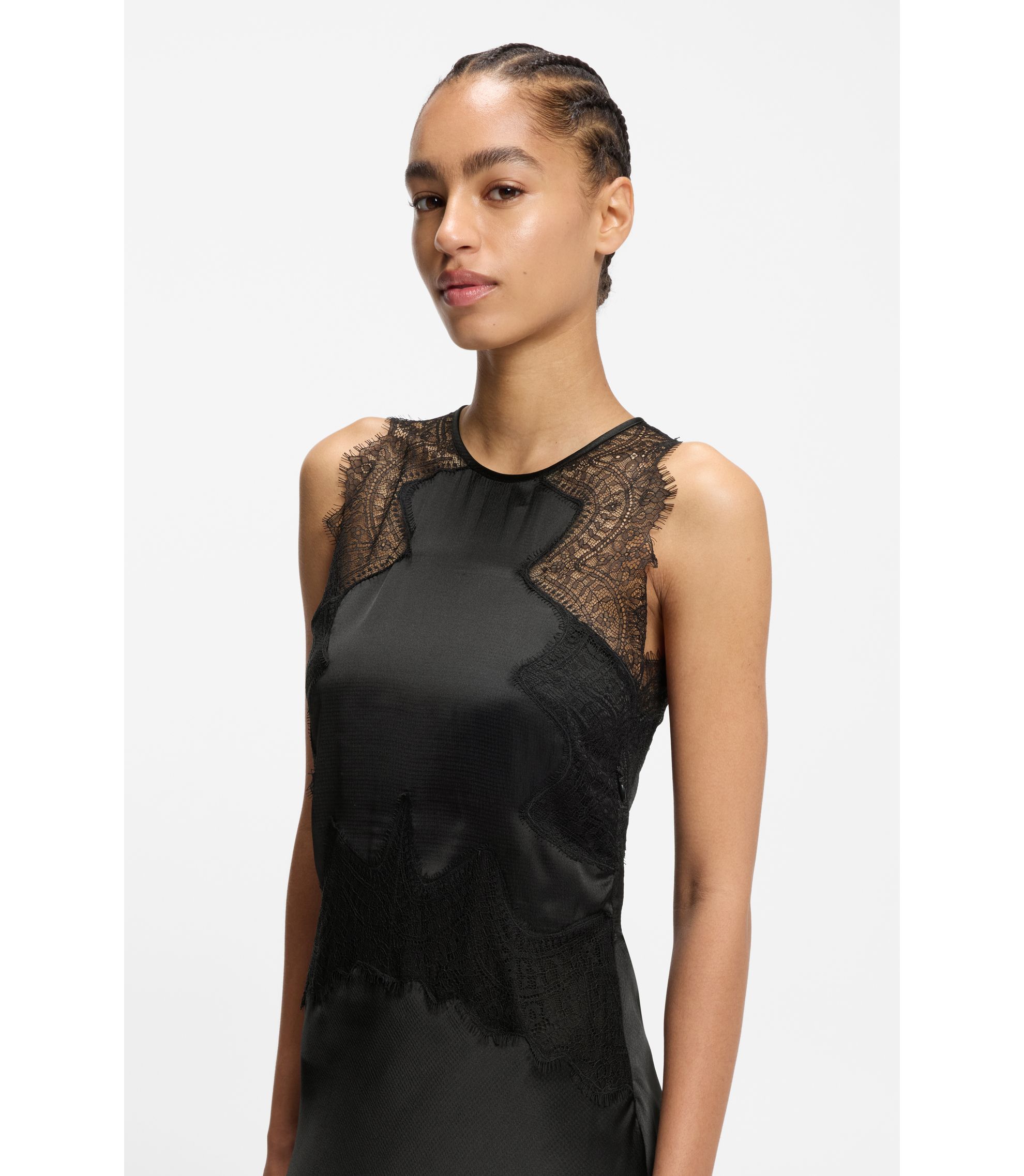 chinese dress ladies Boss Women's Dihera Sequin Dress - Black