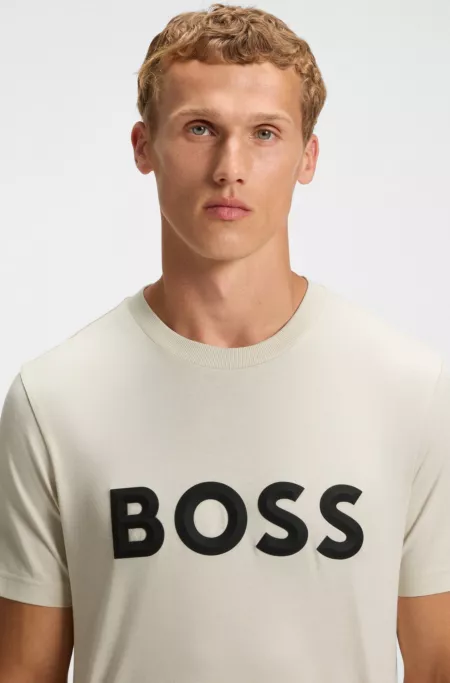 3D-logo T-shirt in cotton jersey