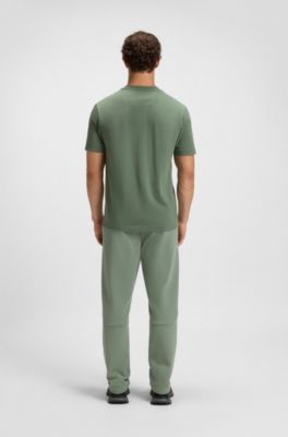 3D-logo T-shirt in cotton jersey, Light Green