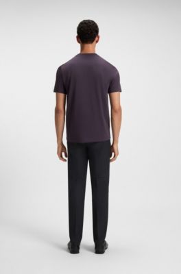 3D-logo T-shirt in cotton jersey, Purple