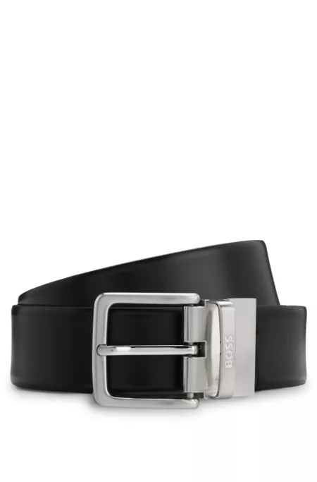 Reversible belt in Italian leather