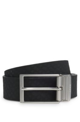 HUGO BOSS｜ (Reversible belt in grained and smooth Itali HUGO - Reversible belt in grained and smooth Italian leather
