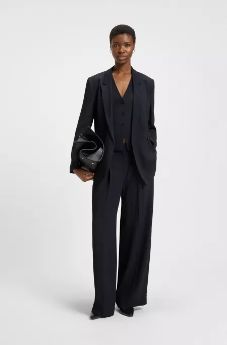 Regular-fit trousers with pinstripe