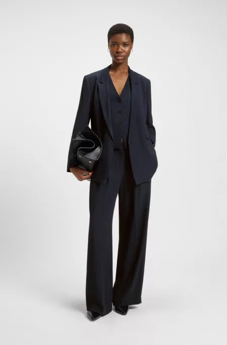 Single-breasted waistcoat with pinstripe