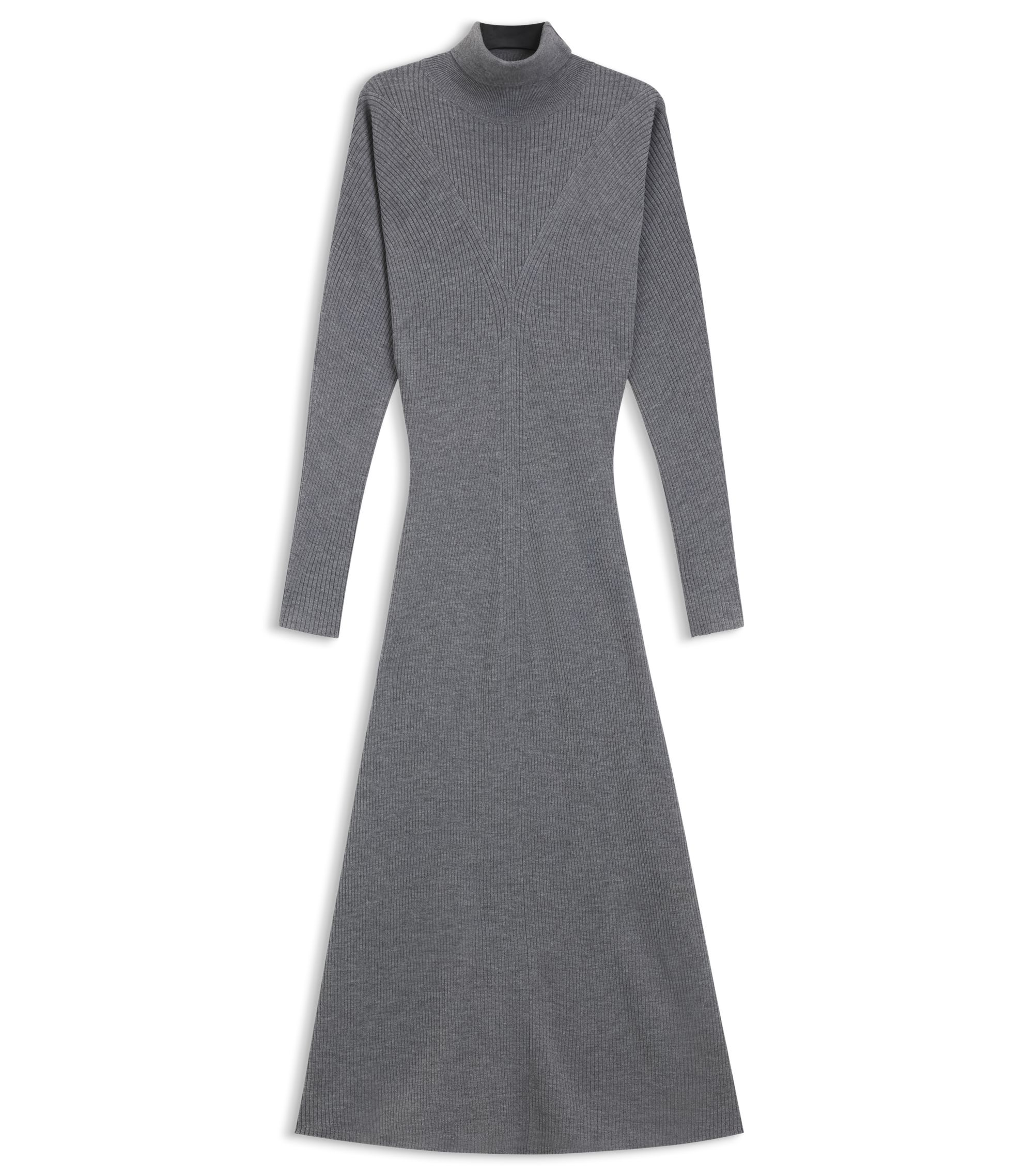 slim fit dress slacks Hugo Boss Erina Midi Dress - Blue