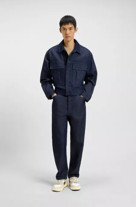 Trainers with mesh and faux leather