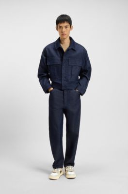 Deportivas de piel sint&eacute;tica y malla, Blanco