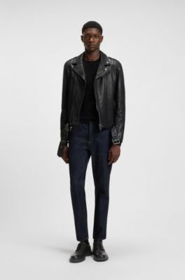 Zapatos Derby de piel con monograma en el tal&oacute;n, Negro