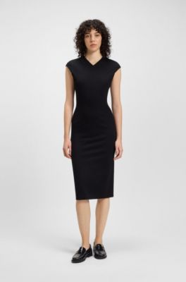 Mocasines de piel con detalle de antifaz, Negro