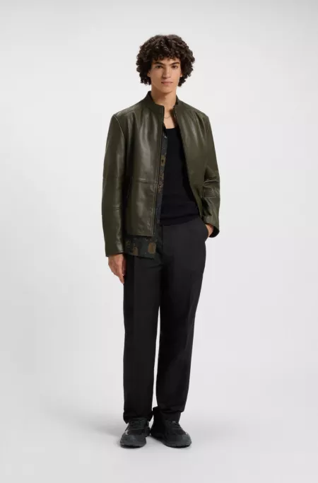 Trainers with mesh and faux leather