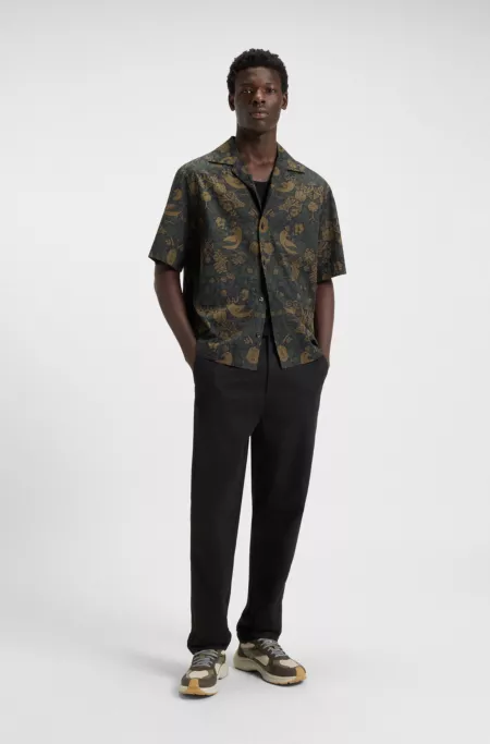 Trainers with mesh and faux leather