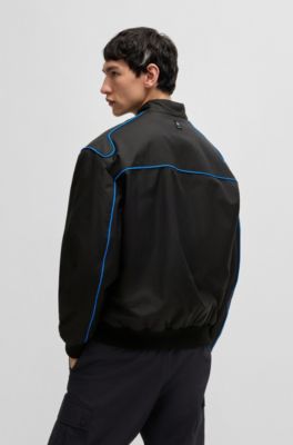 Veste d&eacute;perlante HUGO&nbsp;x&nbsp;RB &agrave; motif taureau graphique en d&eacute;grad&eacute;, Noir