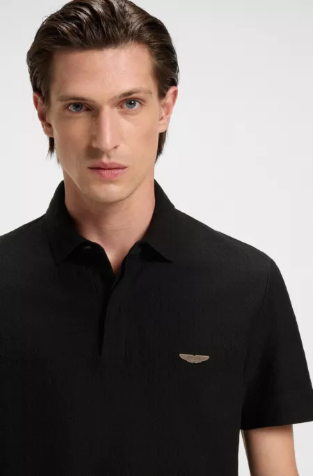 BOSS x ASTON MARTIN polo shirt in cotton and silk