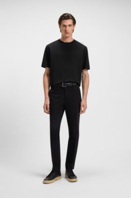 Camiseta BOSS x ASTON MARTIN con logo grabado, Negro