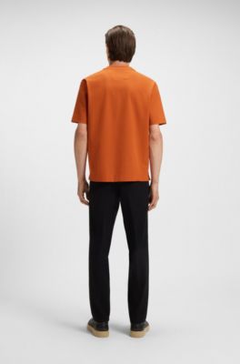 Camiseta BOSS x ASTON MARTIN con logo grabado, Naranja