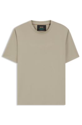 Camiseta BOSS x ASTON MARTIN con logo grabado, Caqui