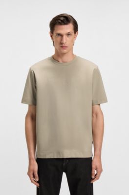 Camiseta BOSS x ASTON MARTIN con logo grabado, Caqui