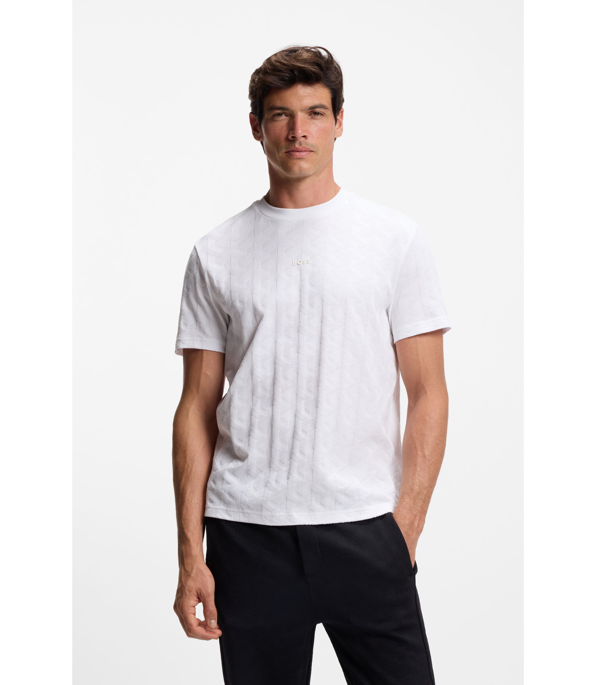 T-Shirt Uomo HUGO BOSS Modello ALIEN – Colore Marrone, Manica Corta, Nuova Con Etichette (50528190368)