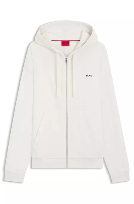 Cotton zip-up hoodie