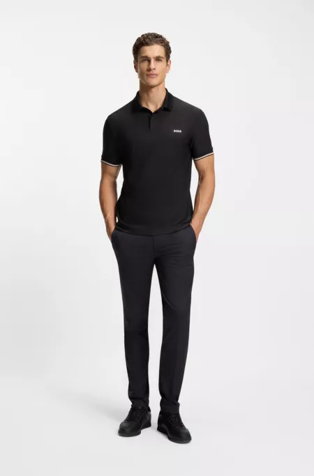 Nappa-leather trainers with gold-tone branding