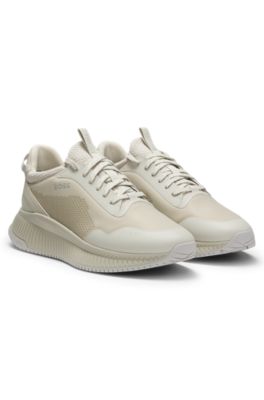 Deportivas TTNM EVO con suela estriada, Beige claro
