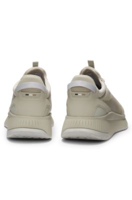 Deportivas TTNM EVO con suela estriada, Beige claro