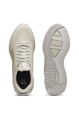Deportivas TTNM EVO con suela estriada, Beige claro
