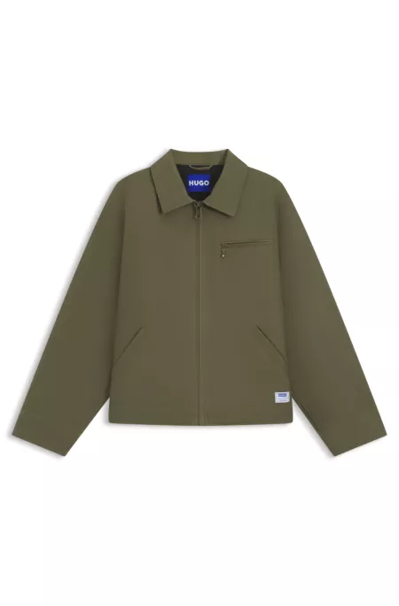 Regular-fit jacket in padded cotton