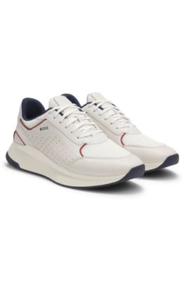 Deportivas h&iacute;bridas TTNM EVO con suela de espiga, Blanco