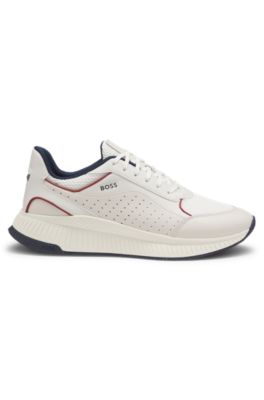 Deportivas h&iacute;bridas TTNM EVO con suela de espiga, Blanco