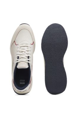 Baskets hybrides TTNM EVO &agrave; semelles stri&eacute;es, Blanc