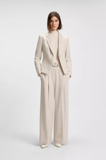 Slim-fit blazer in soft flannel