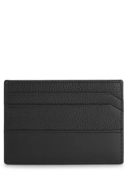Stacked-logo wallet in leather