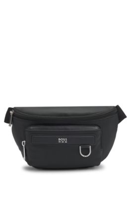 Belt bag with logo trim, Black