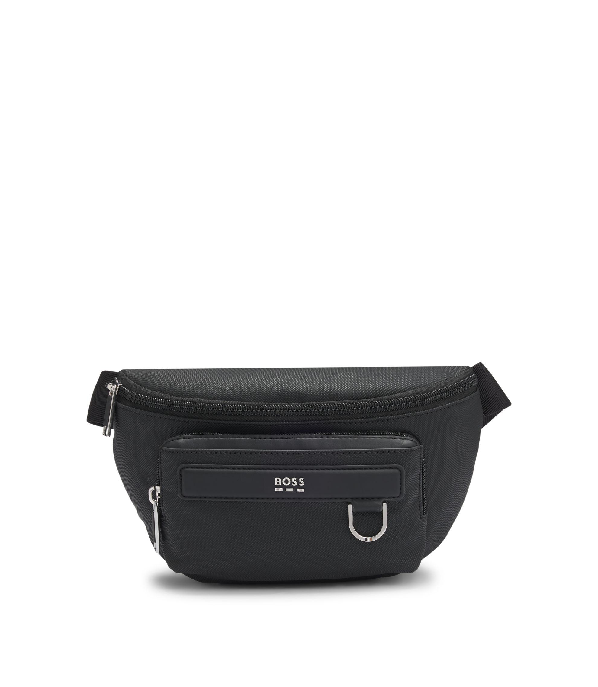 BOSS - Belt bag with logo trim - Black
