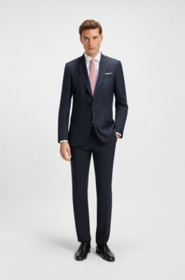 BECKHAM x BOSS slim-fit shirt in cotton poplin, White