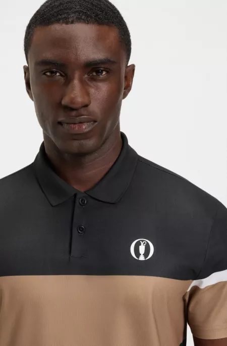 Paddy grid-pattern polo shirt